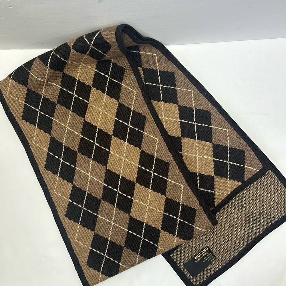 Murano Scarf Argyle pattern